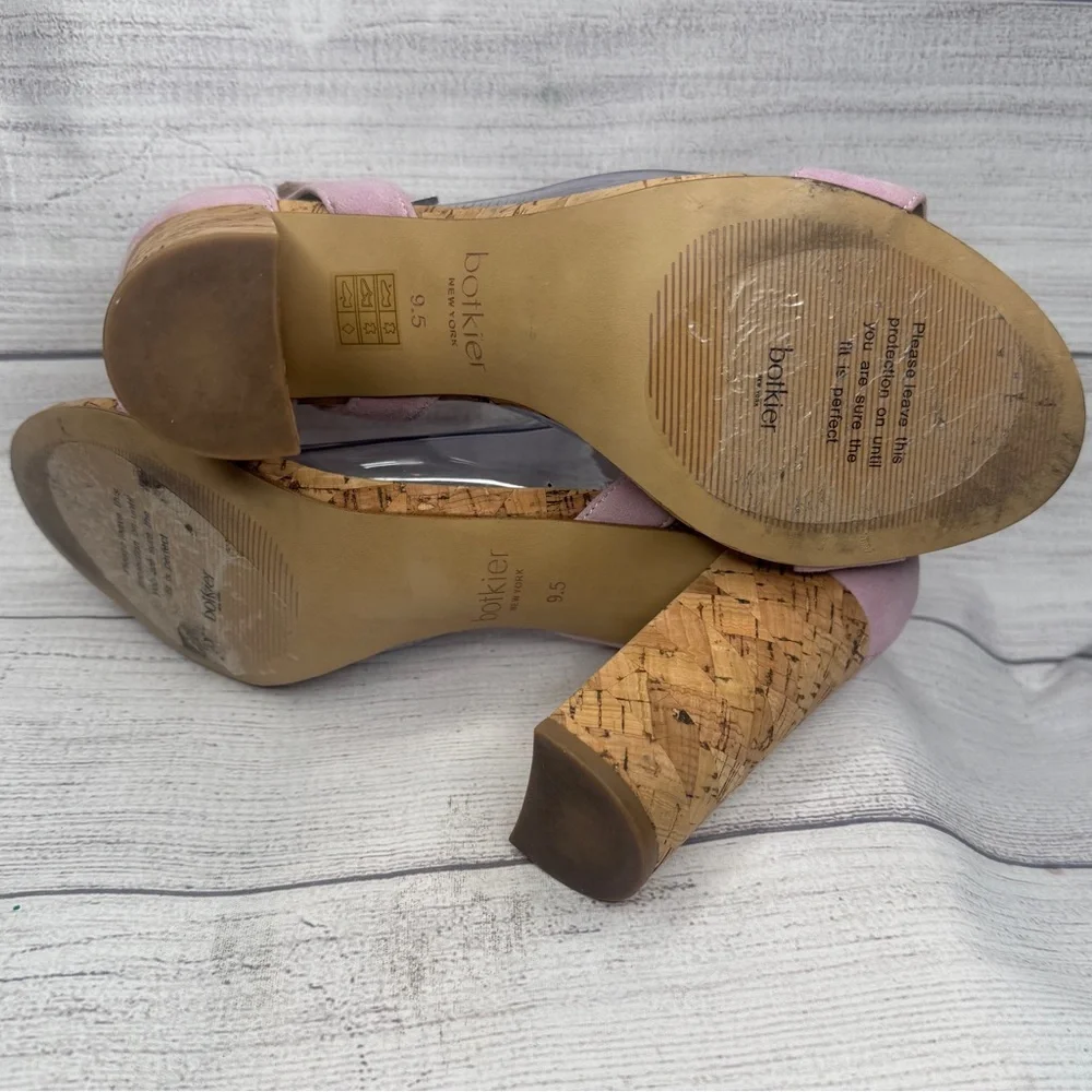 Botkier Gianna Lavender Purple Suede Strappy Heels Sandals Size‎ 9.5